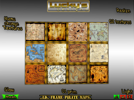 Ld Frame Second Life Marketplace - .:LD:. Frame Pirate Maps:.