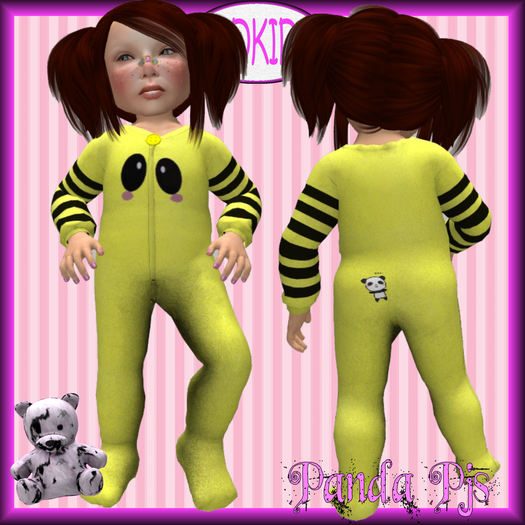 [GPDKIDS]Panda Pjs Yellow