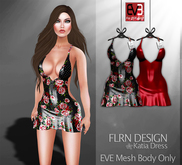[FLRN] Katia Dress Black&Red
