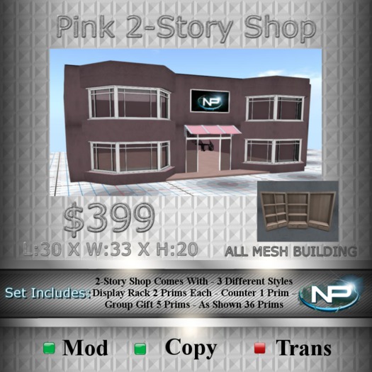 NP Pink 2-Story Shop
