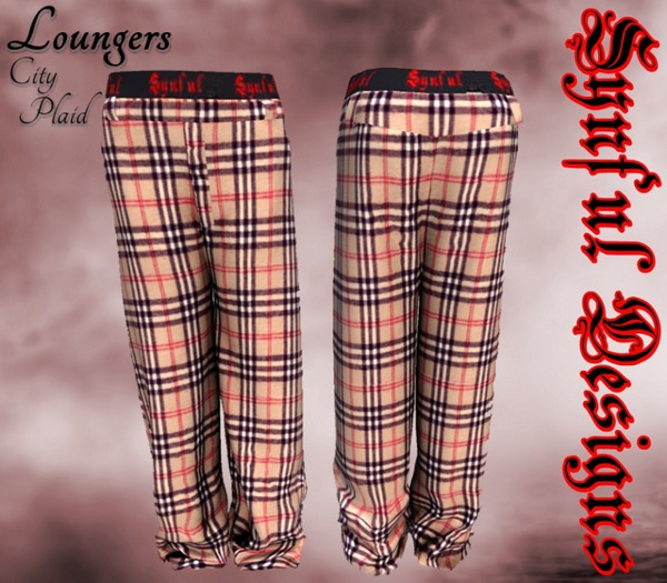 Men's City Plaid Loungers