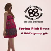 BOO - Summer/Spring Pink Dress - Limited (Classic Ava)