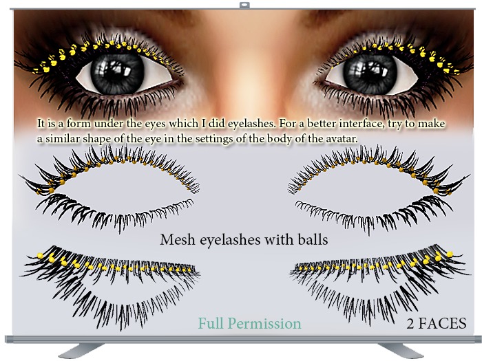 DEMO: Lashes with balls 1 Full Permission