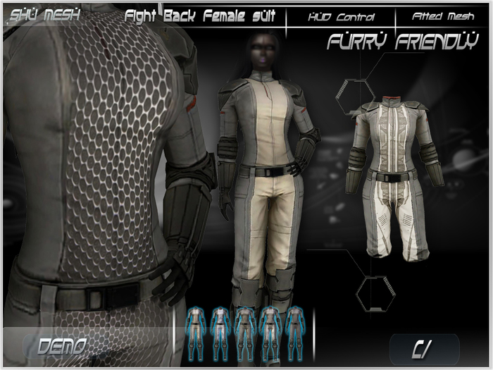 Fight Back Female(furry friendly) DEMO -Shu Mesh-