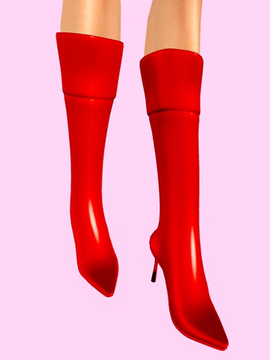 Red Plastic Boots