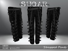 SUGAR for Men - Strapped Pants - BLACK FABRIC