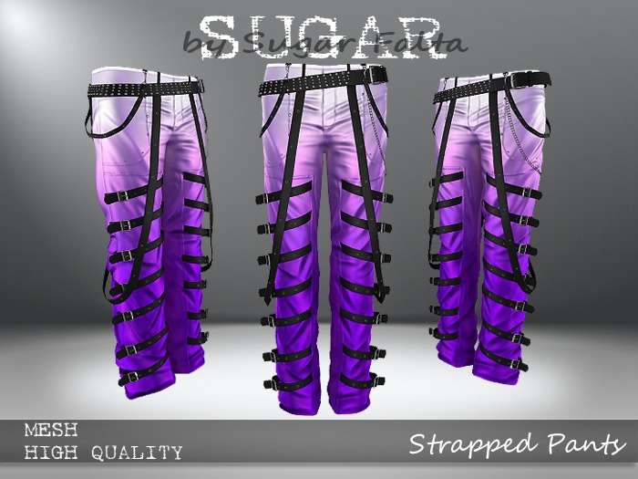 SUGAR for Men - Strapped Pants - PURPLE FADE