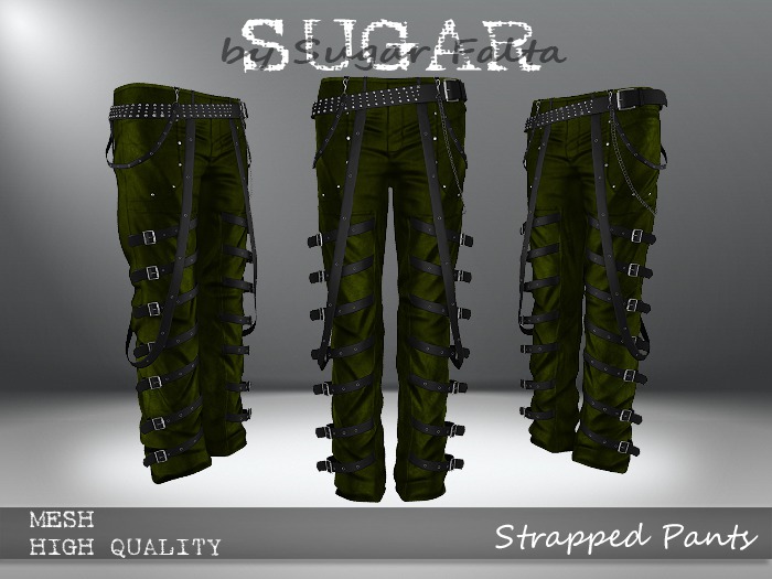 SUGAR for Men - Strapped Pants - GREEN