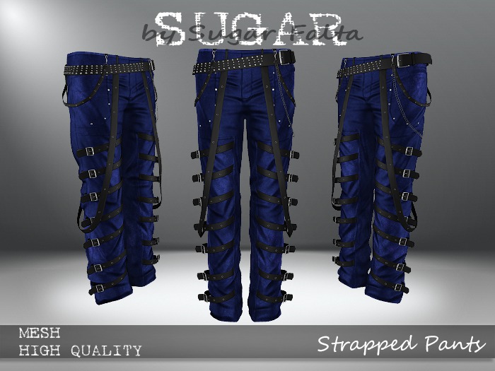 SUGAR for Men - Strapped Pants - BLUE