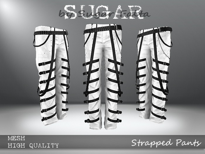 SUGAR for Men - Strapped Pants - WHITE