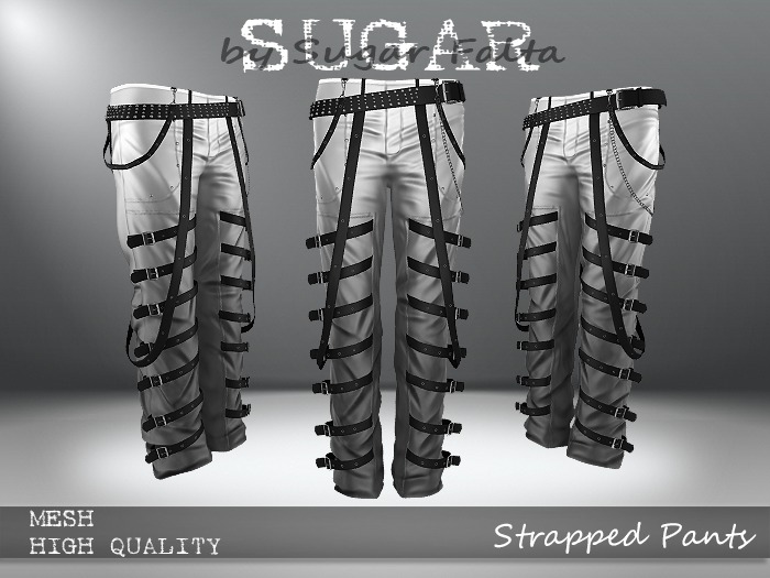 SUGAR for Men - Strapped Pants - GREY FADE