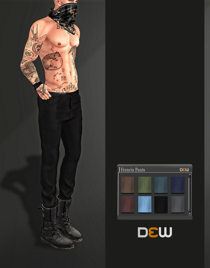 OUTLET "DEW" Francis pants /m (multi texture) 
