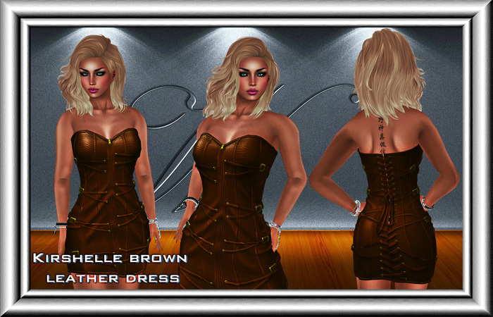 wanted creation " KIRSHELLE BROWN  DRESS"
