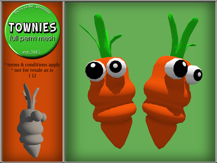 Townies Full Perm Mesh Funny Carrot Easter