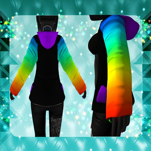 Krankhaus Rainbow Open Hoodie Mod