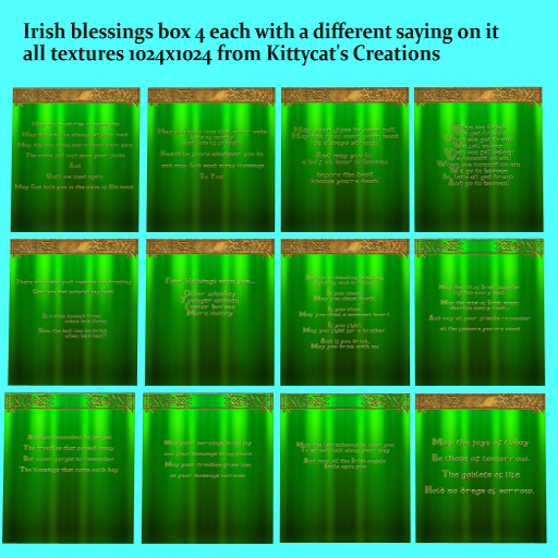 Irish Blessings 4 box