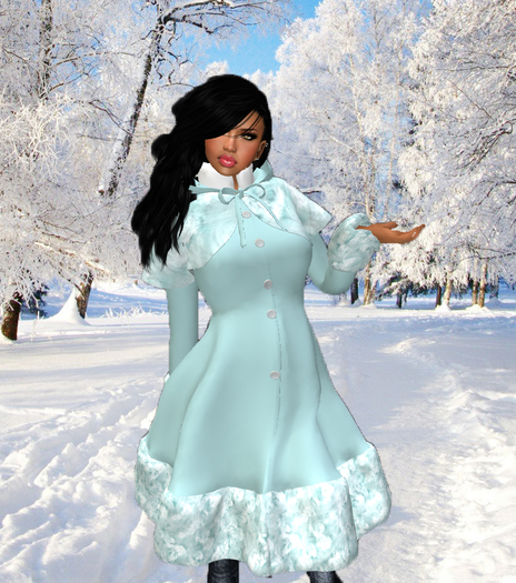 Winter Collect Sky Wool Coat