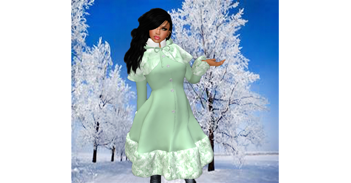 Winter Collection Soft Sage Wool Coat