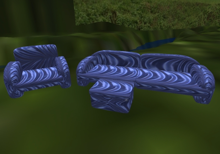 Mw royal blue sofa set