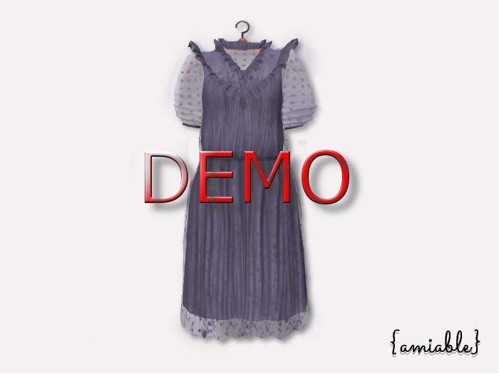 {amiable}Mesh Ruffled Tulle lace midi one-piece(DEMO)