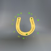 Sparkling Lucky Clover Horseshoe Tip Jar