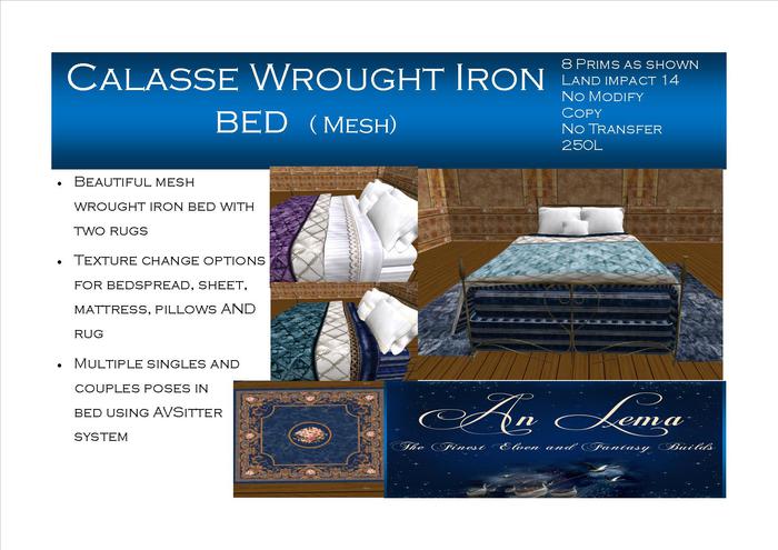 Calasse Wrought Iron Bed