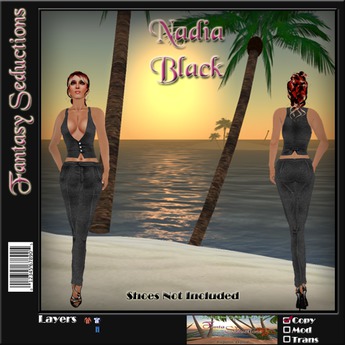 Second Life Marketplace - Nadia - Black by Fantasy Seductions