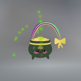 Sparkling Rainbow Pot of Gold Tip Jar