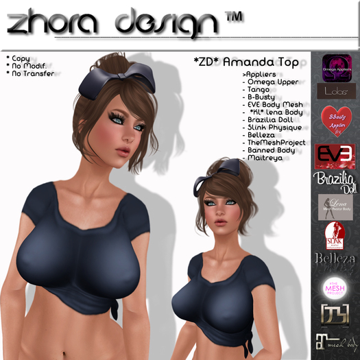 *ZD* Amanda Top - Blue