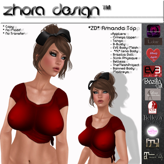 *ZD* Amanda Top - Red