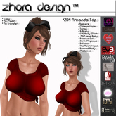 *ZD* Amanda Top - Red