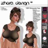 *ZD* Amanda Top - Brown