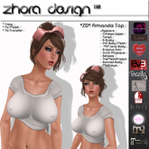 *ZD* Amanda Top - White