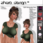*ZD* Amanda Top - Green