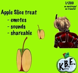 Ponygirl or Ponyboy Apple Slice