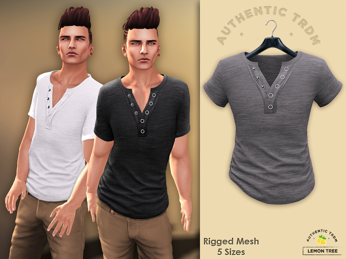 [L-T-R] Dylan Ring Button Shirt Grey