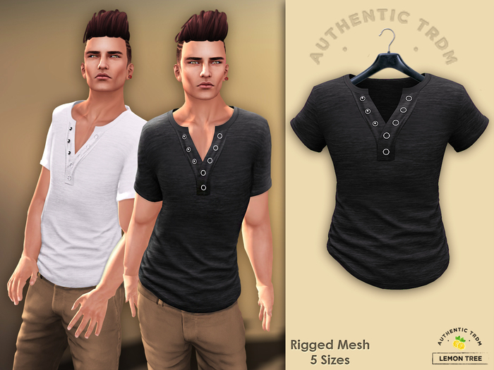 [L-T-R] Dylan Ring Button Shirt Black