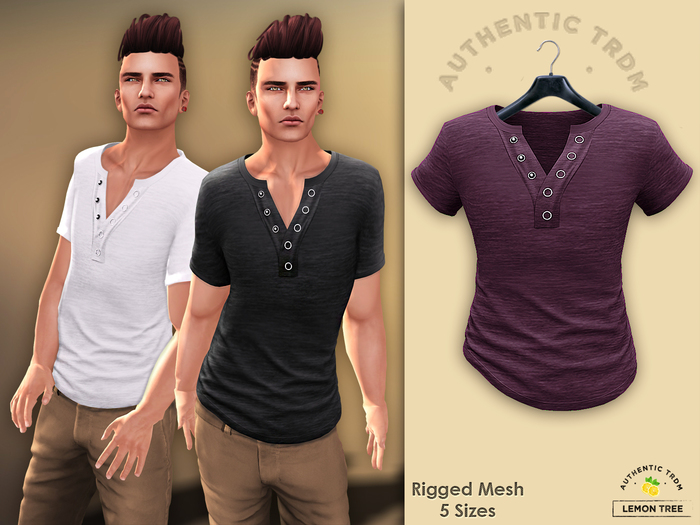 [L-T-R] Dylan Ring Button Shirt Plum