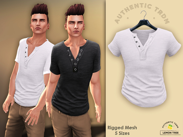 [L-T-R] Dylan Ring Button Shirt White