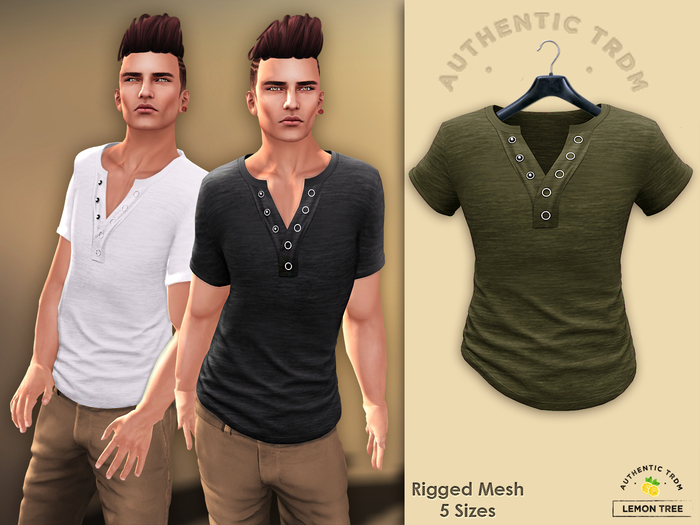 [L-T-R] Dylan Ring Button Shirt Olive