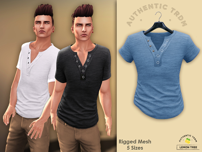 [L-T-R] Dylan Ring Button Shirt Light Blue