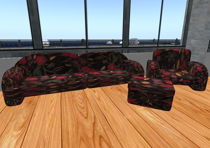Mw sofa set Asian blossoms