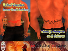 [SD] Tribal 03 Vamp Lower Back Tattoo