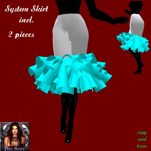 *The Seer* Ruffle Skirt knee length (box)