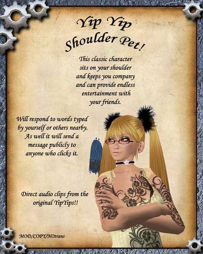 Altya's Yipyip shoulder pet
