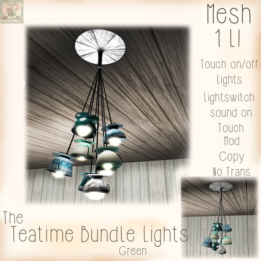 ~ASW~The Teatime Lights 7 Cups~Green