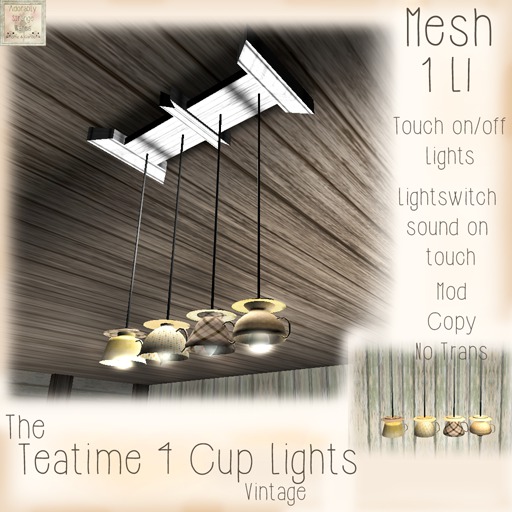 ~ASW~The Teatime Lights 7 Cups~Green