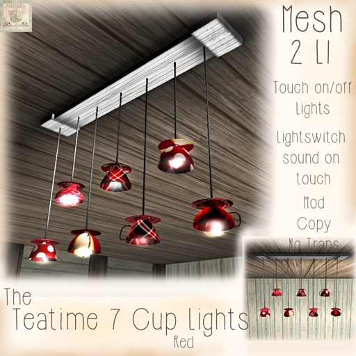~ASW~The Teatime Lights 7 Cups~Green
