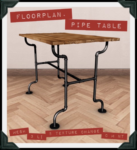 floorplan. pipe table [boxed]
