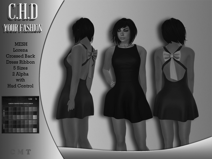 Demo [C.H.D] Lorena Crossed Back Dress Ribbon